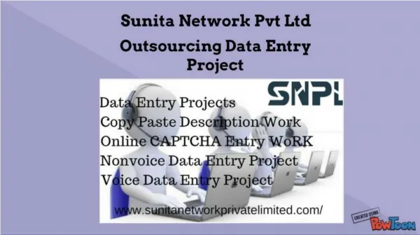 #Sunita Network Pvt Ltd ### Data Entry Project Outsourcing Company Noida