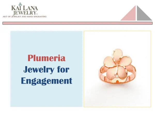 Plumeria Jewelry Collection for Engagement - Kailana Jewelry