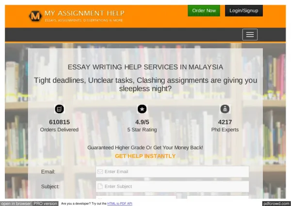 Essay Writing Services to Malaysian Students