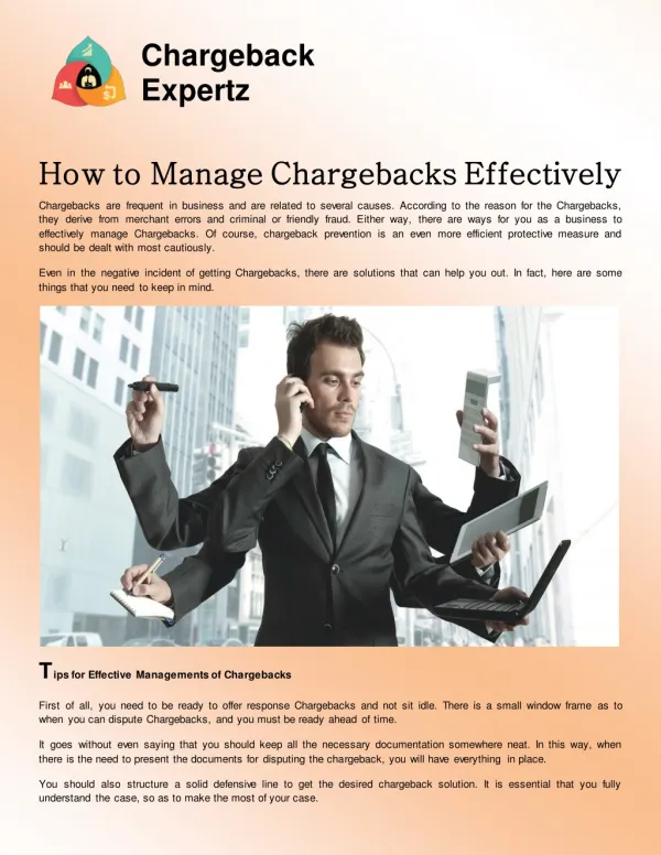 How To Manage chargebacks Effectively