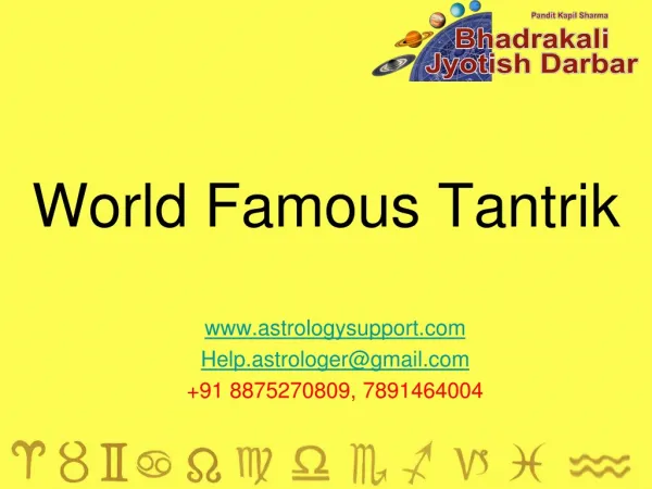 World Famous Tantrik - Astrologysupport.com