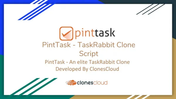 PintTask TaskRabbit Clone Script