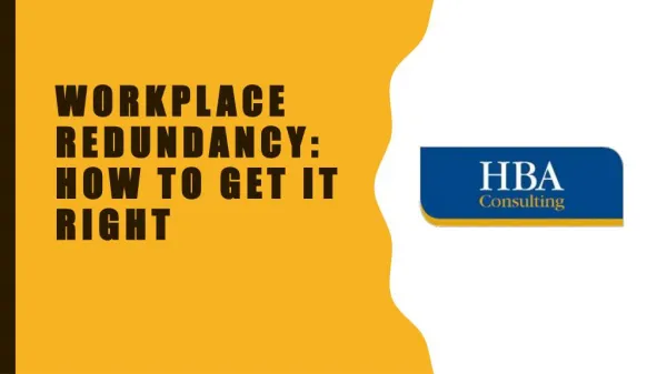 Workplace Redundancy: How to Get It Right