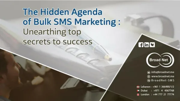 The Hidden Agenda of Bulk SMS Marketing: Unearthing top secrets to success