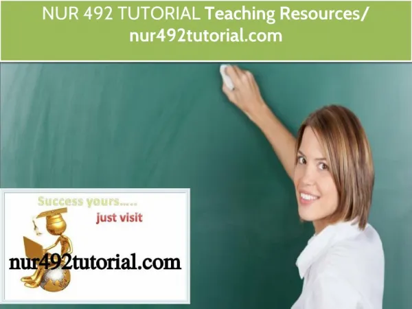 NUR 492 TUTORIAL Teaching Resources / nur492tutorial.com