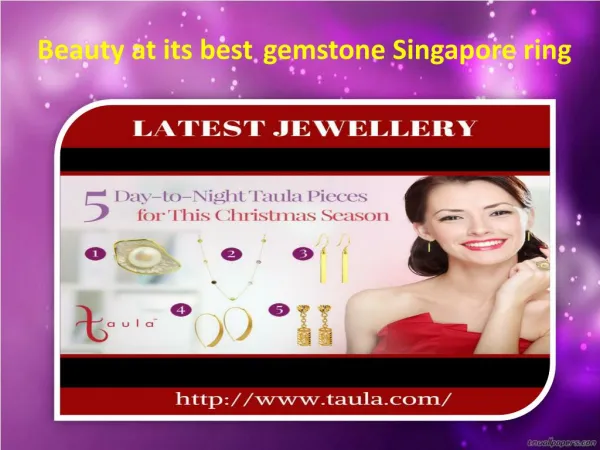 The unique gemstone jewellery Singapore: