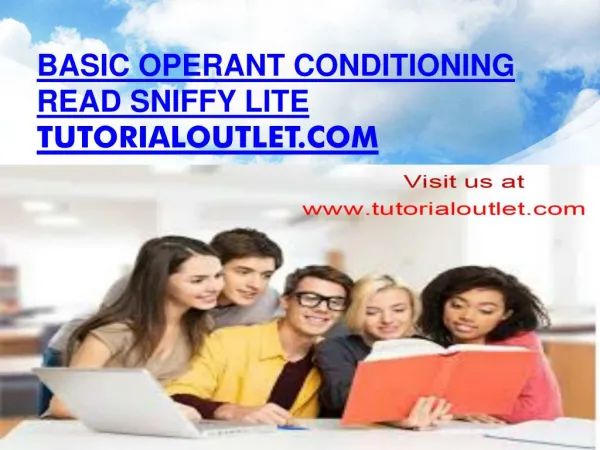 Basic Operant Conditioning Read Sniffy Lite