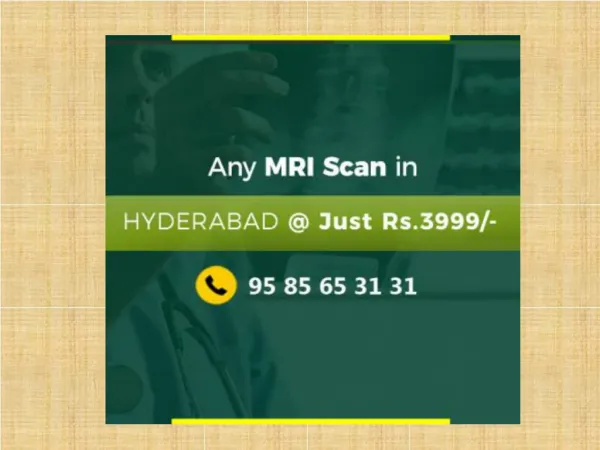 MRI scan cost in Hyderabad - BookMyScans