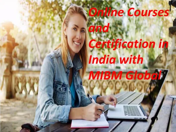 Online Courses and Certification in India with NOIDA