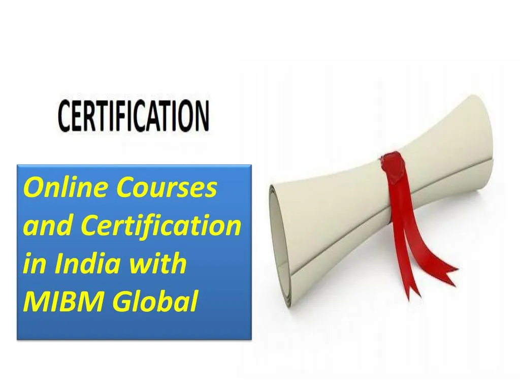 online courses and certification in india with