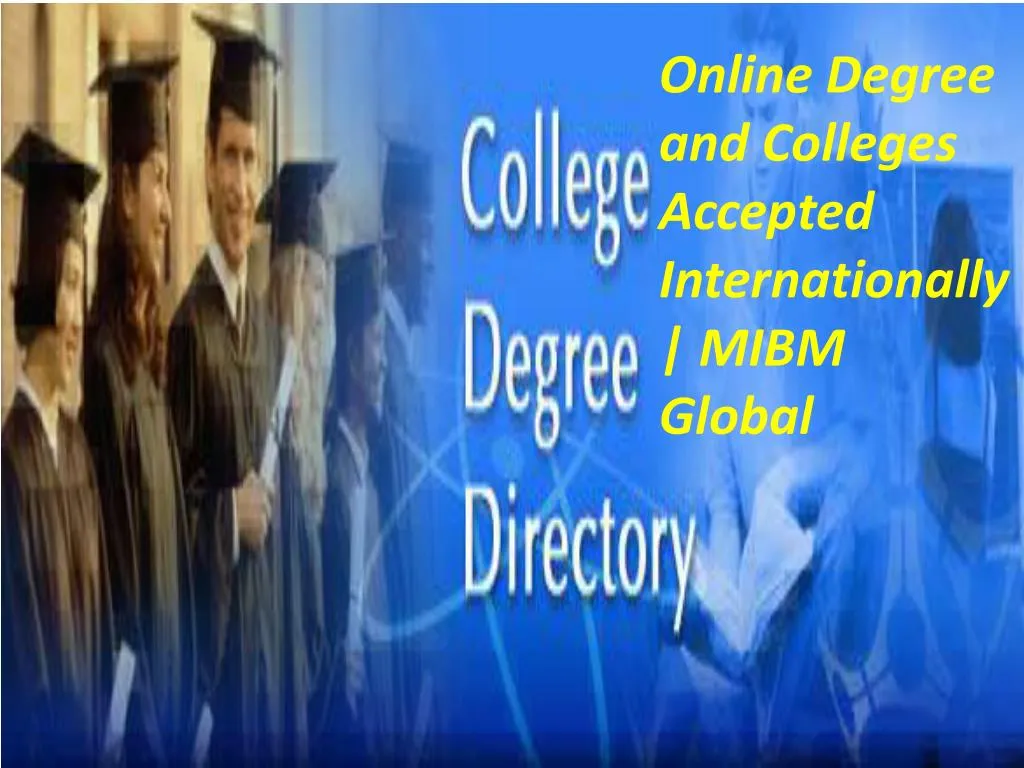 online degree and colleges accepted