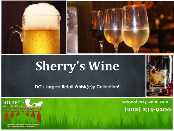 Wine Shop in Woodley Park Washington, DC 20009 - Sherry's Wine and Spirits