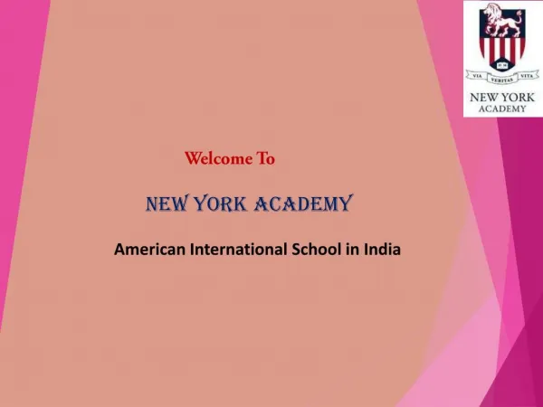 American International School in India - New York Academy