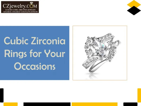 Cubic Zirconia Rings for Your Occasions - Czjewelry