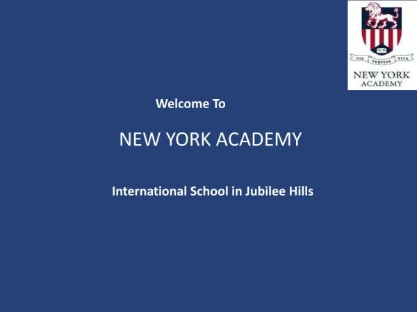 International School in Jubilee Hills - New York Academy