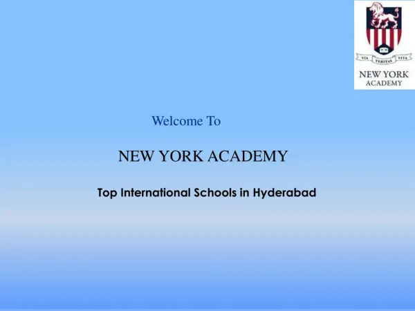 Top International Schools in Hyderabad - New York Academy "