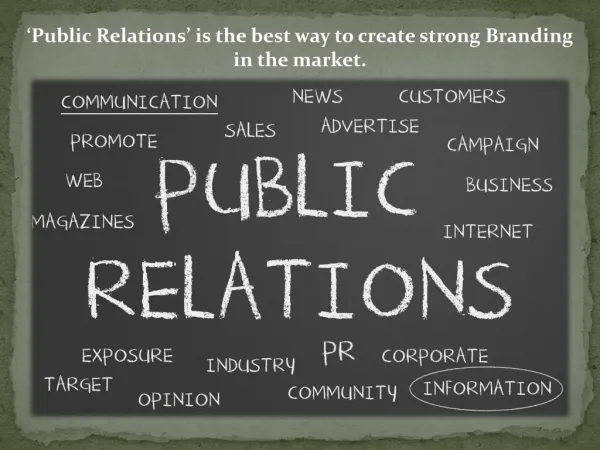 PR is meant for Brand Reputation, By Best PR Agency In India