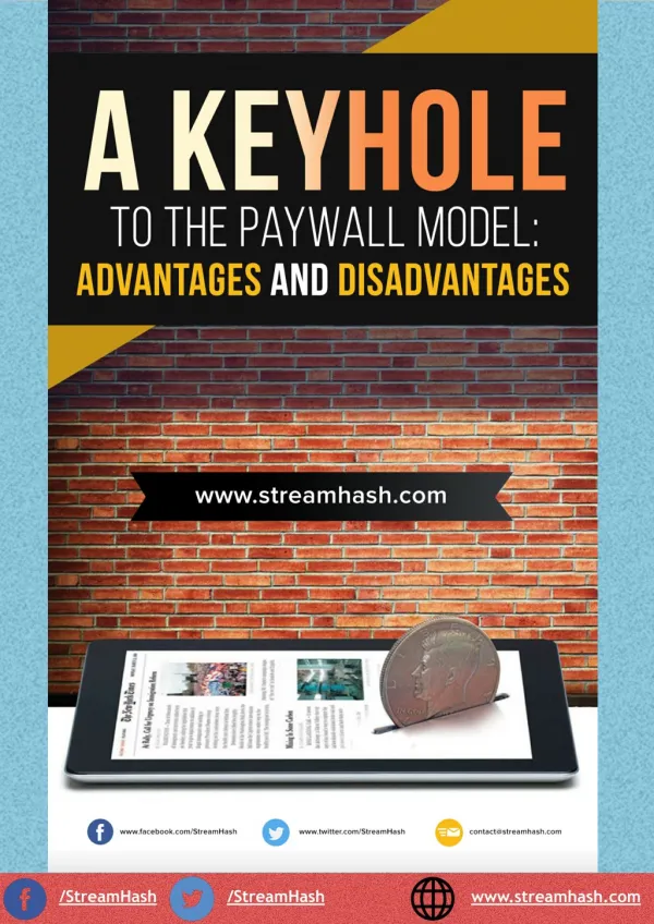 A Keyhole to the Paywall Model - Advantages and Disadvantages