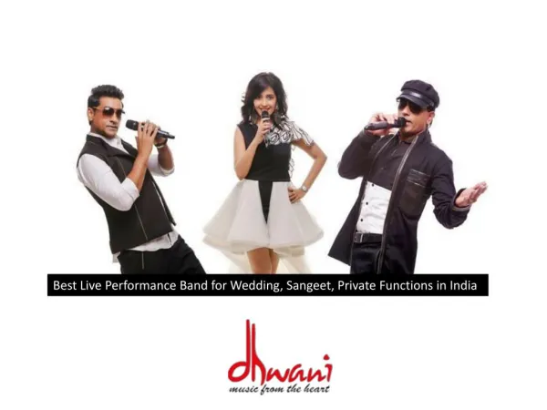 Best Live Performance Band for Wedding Sangeet Event India