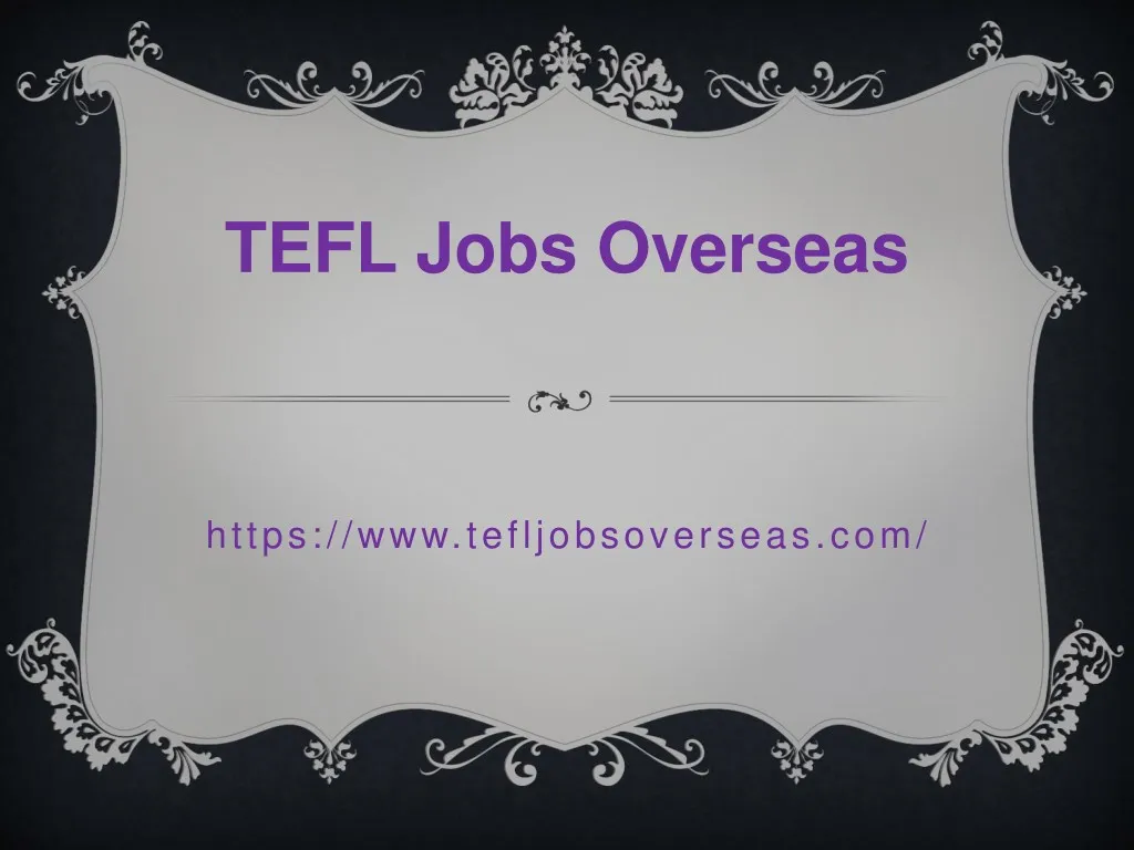 tefl jobs overseas