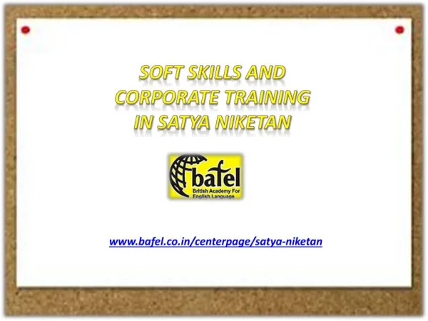 Soft Skills Training Satya Niketan Delhi