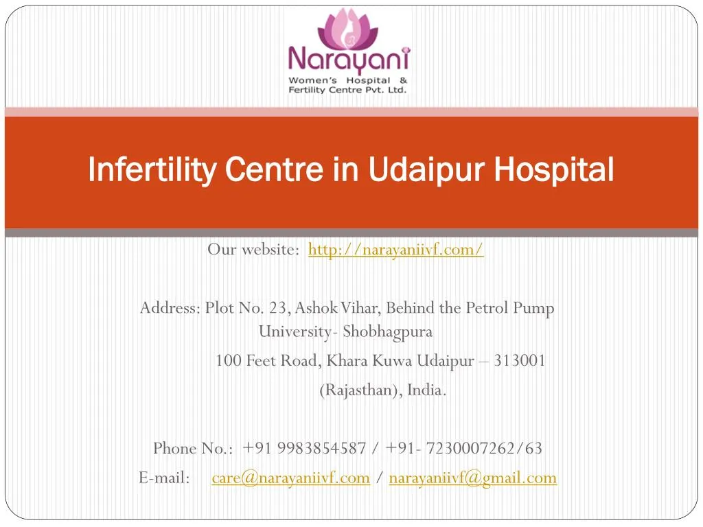 infertility centre in udaipur hospital