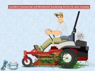 Excellent Commercial and Residential Gardening Service & Lawn mowing