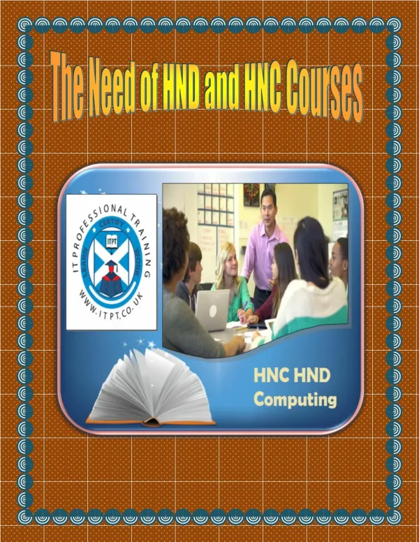 The Need of HND and HNC Courses