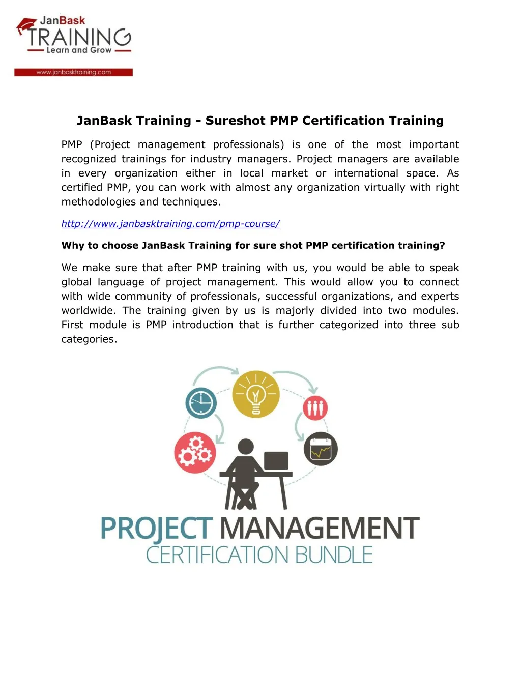 janbask training sureshot pmp certification