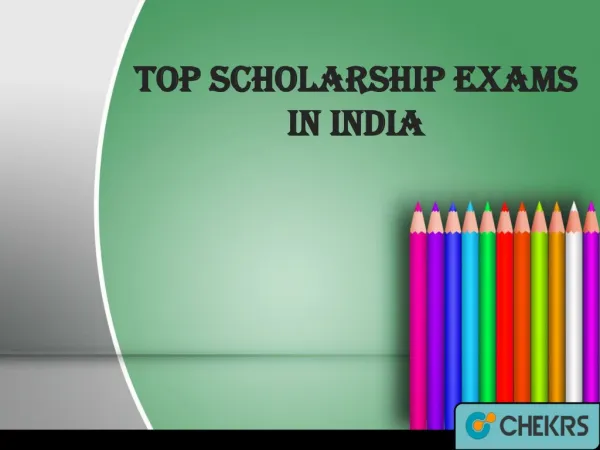 Top Scholarship Exams in India