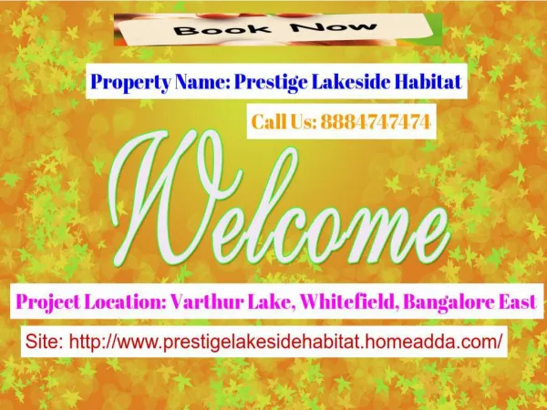 Prestige Lakeside Habitat | http://www.prestigelakesidehabitat.homeadda.com/