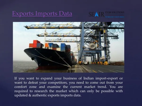 How to find Exports Imports Data For Business?