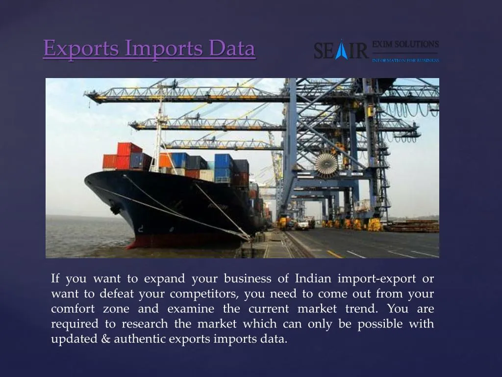 exports imports data