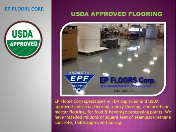 USDA Approved Flooring