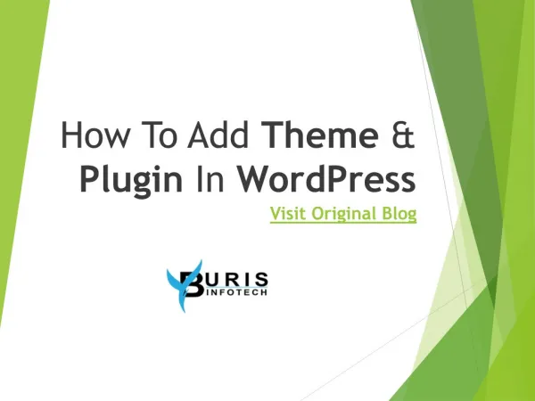 How To Add Theme & Plugin In WordPress