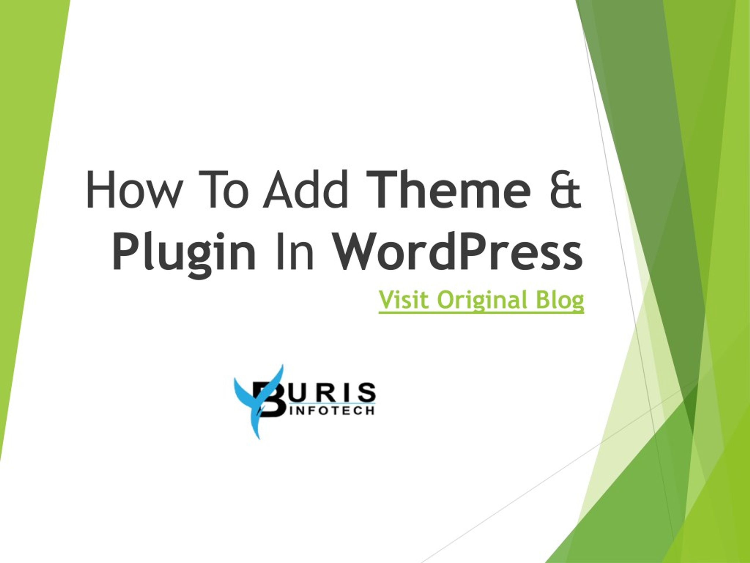 PPT - How To Add Theme & Plugin In WordPress PowerPoint Presentation ...