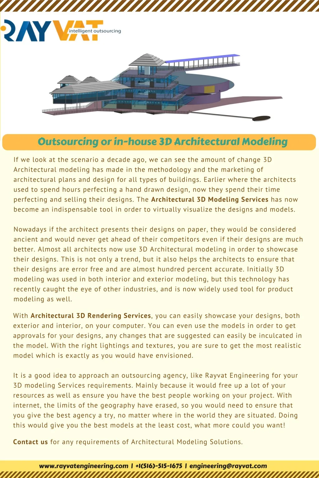 outsourcing or in house 3d architectural modeling