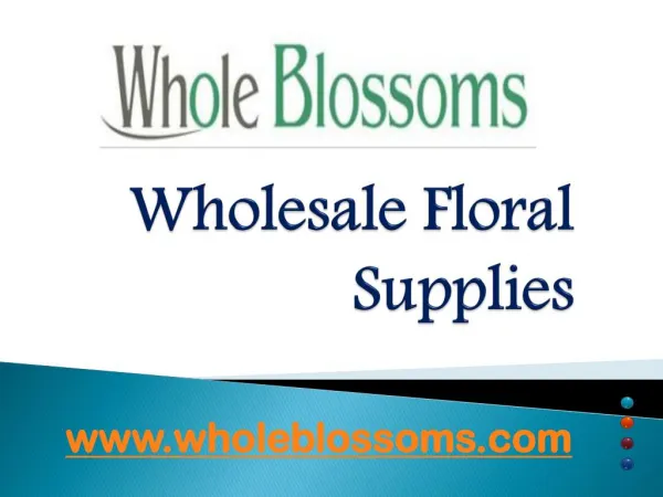 Wholesale Floral Supplies - Wholeblossoms