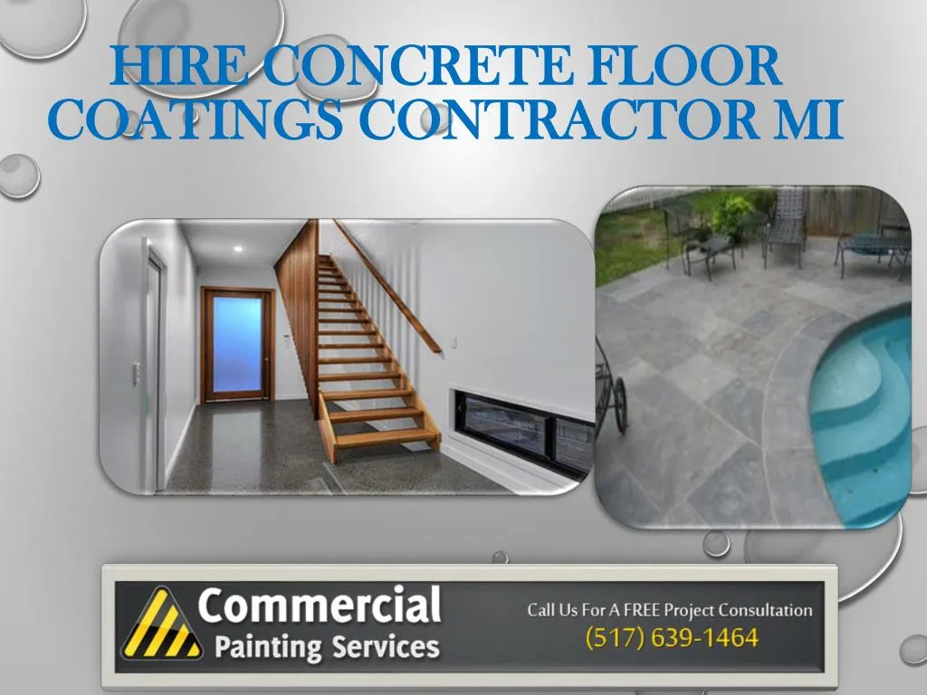 hire concrete floor coatings contractor mi