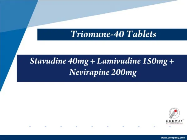 Triomune-40 Tablets at reasonable Price | Generic HIV Medicines Wholesale Supplier