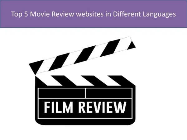 Top 5 movie review websites in different languages