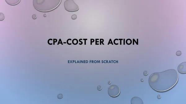 Cpa explained from scratch