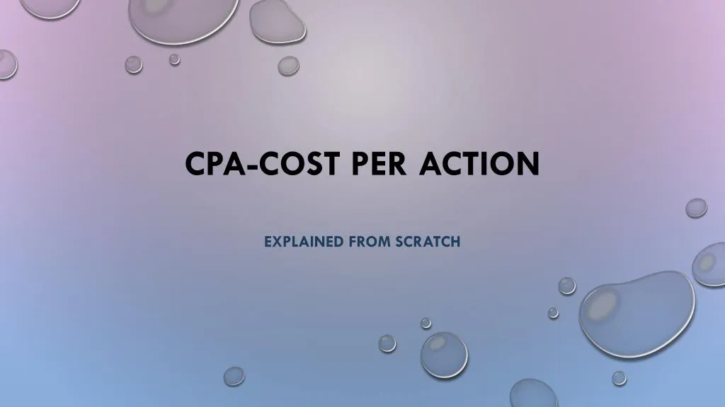 cpa cost per action