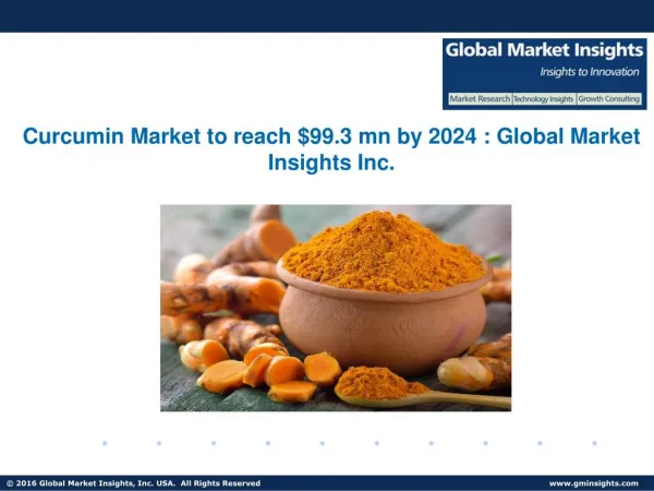 Curcumin market drivers of growth analysed in a new research report