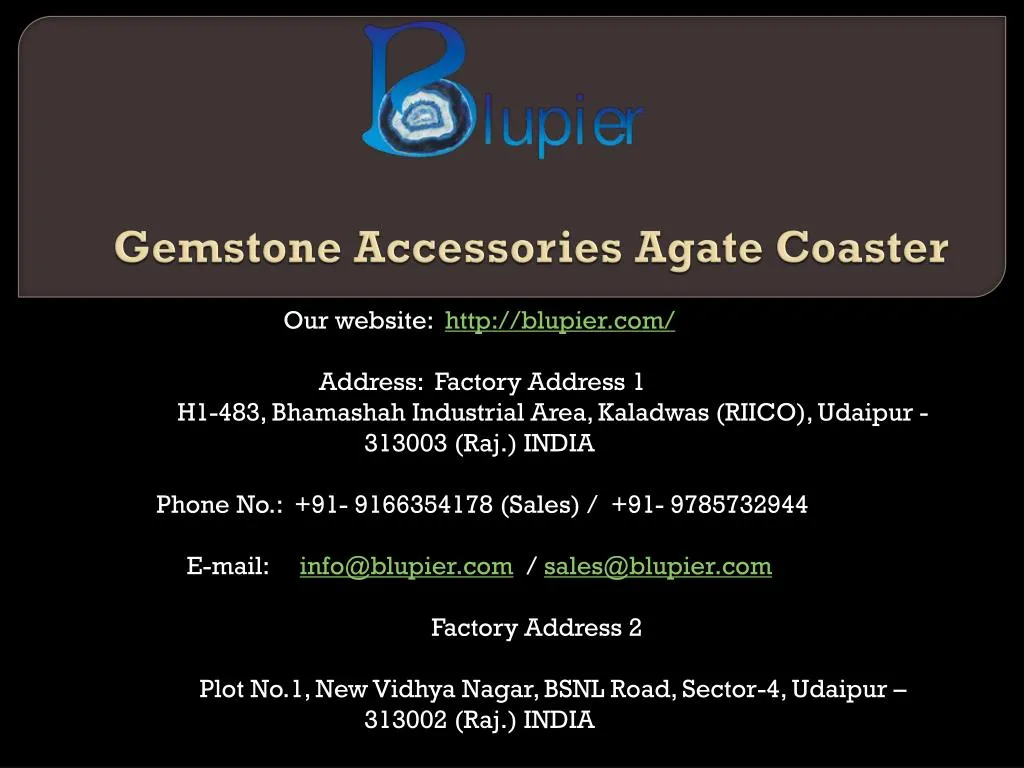 gemstone accessories agate coaster