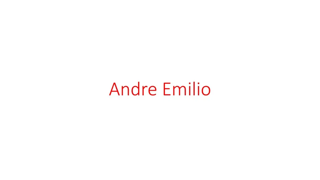 andre emilio