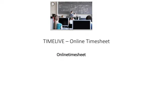 Online timesheets