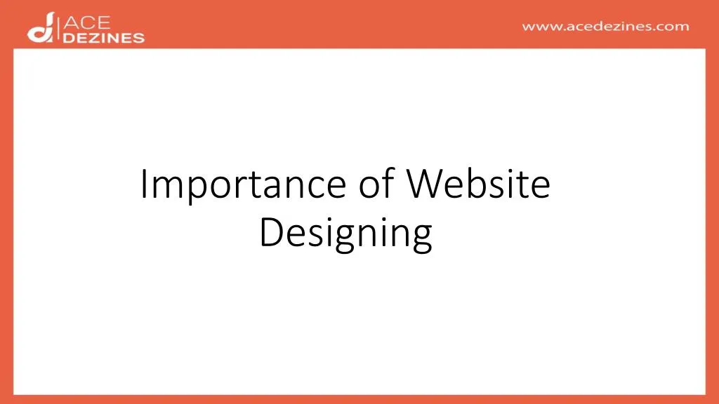 importance of website designing
