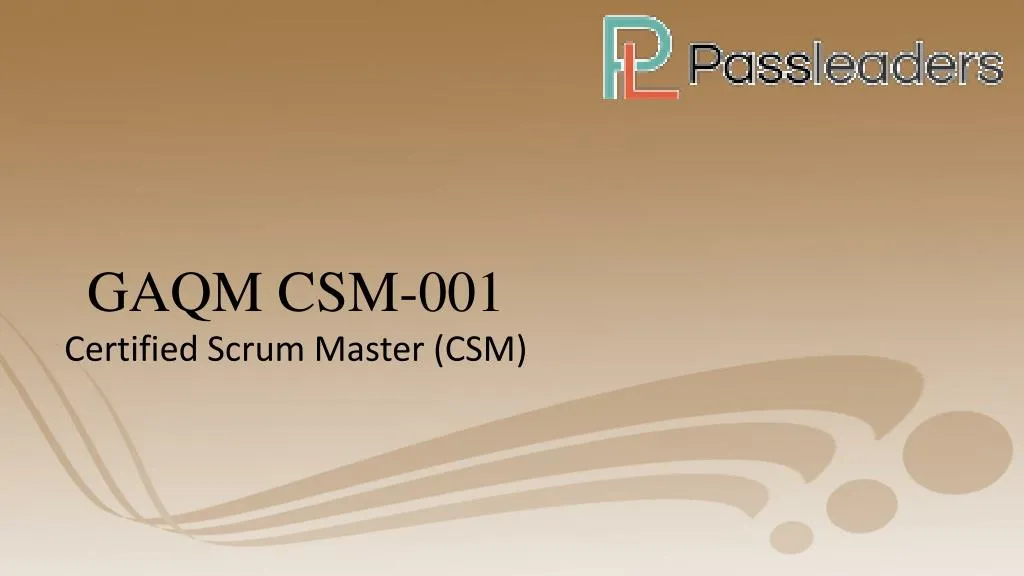 gaqm csm 001 certified scrum master csm