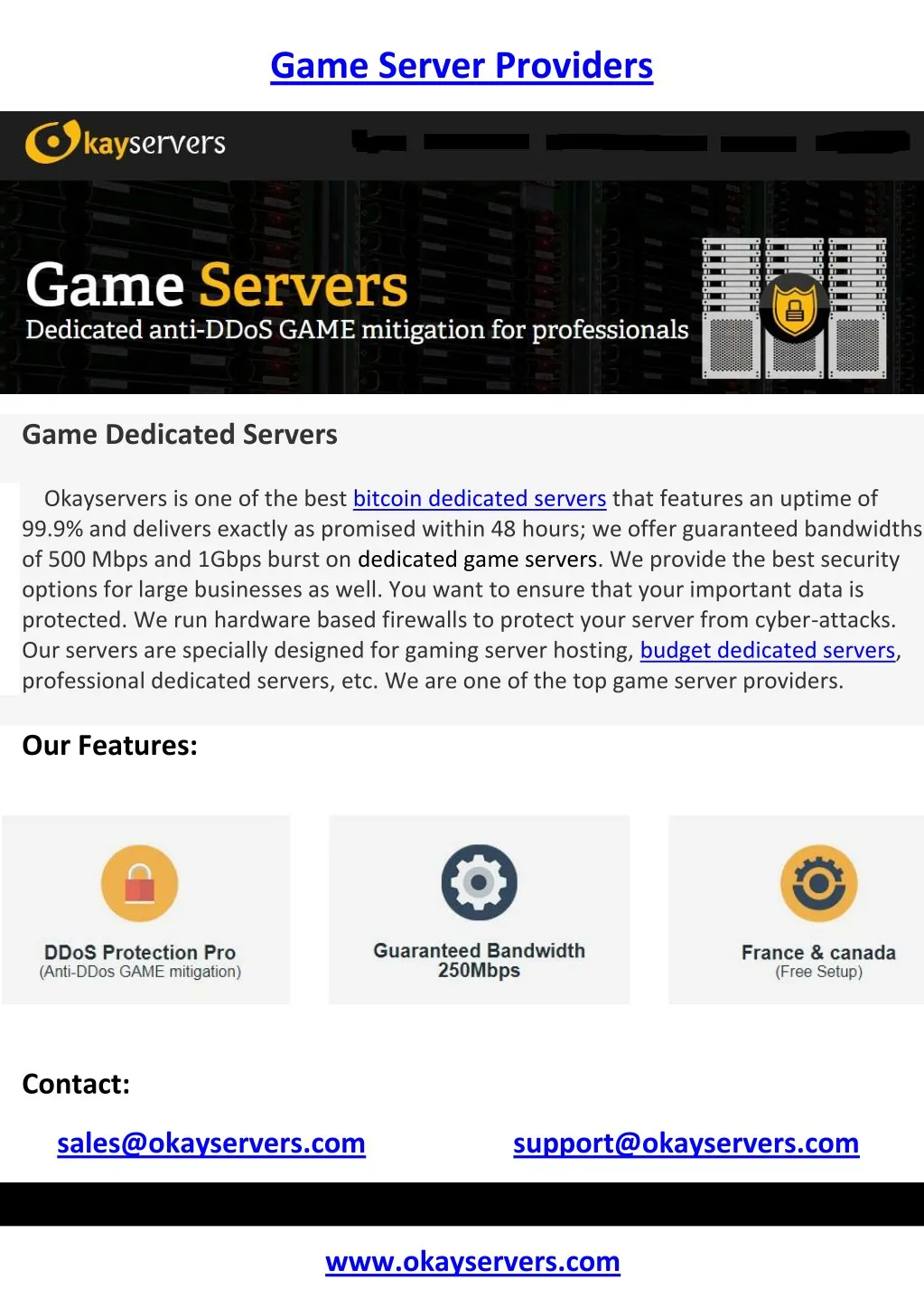 game server providers